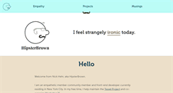 Desktop Screenshot of hipsterbrown.com