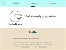 Tablet Screenshot of hipsterbrown.com